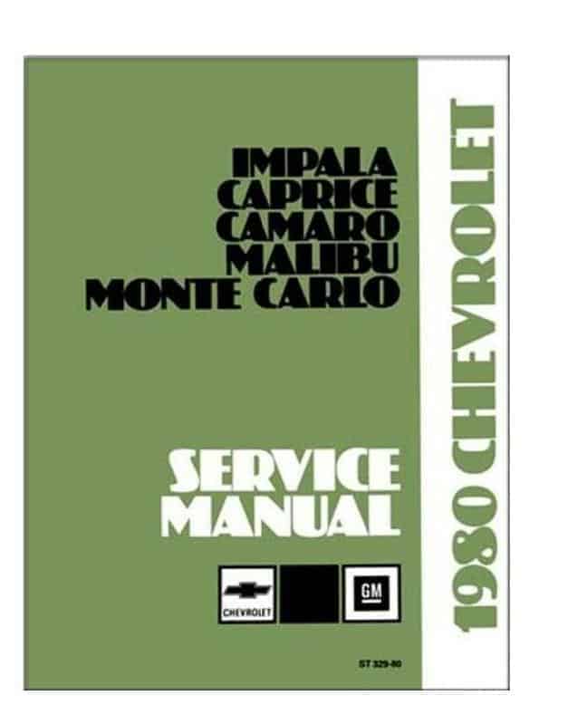 1980 Camaro GM Service Manual